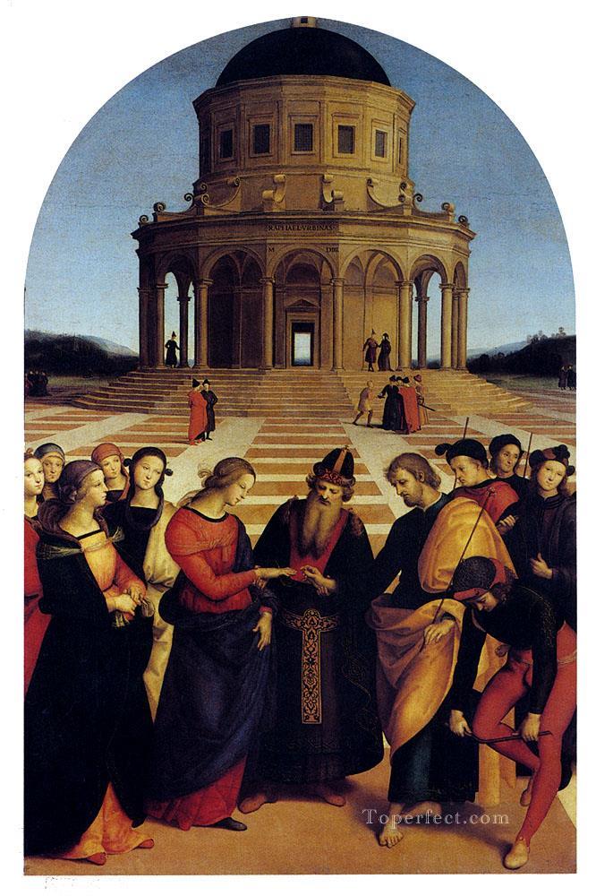El matrimonio de la Virgen Maestro del Renacimiento Rafael Pintura al óleo